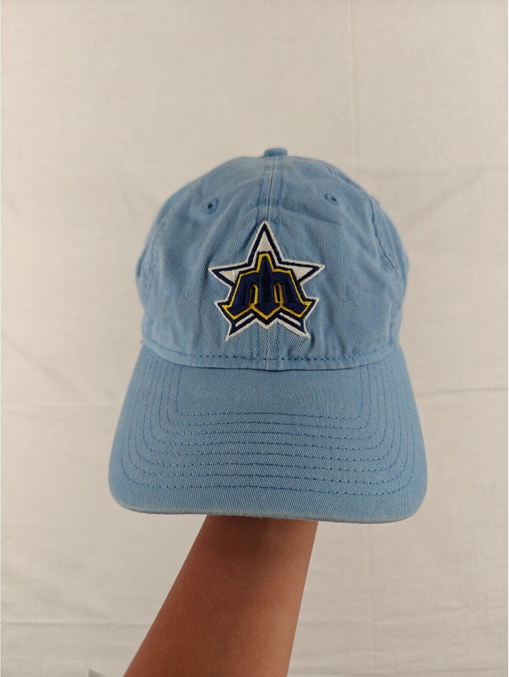 Seattle Mariners New Era 9TWENTY Light Blue Cooperstown Adjustable Dad Hat MLB